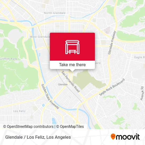 Glendale / Los Feliz map