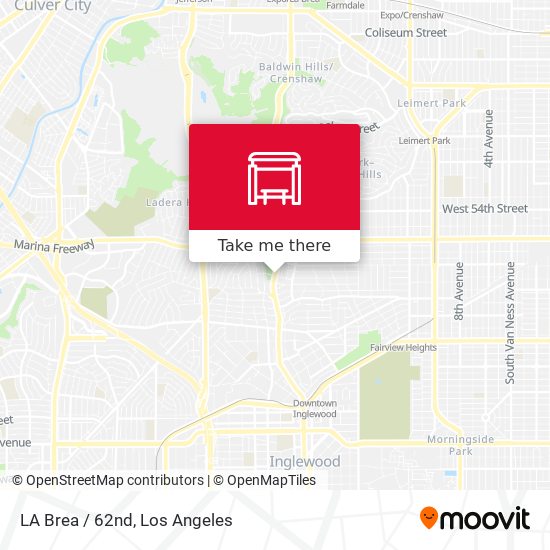 Mapa de LA Brea / 62nd