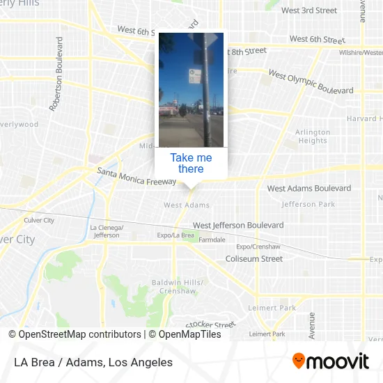 LA Brea / Adams map