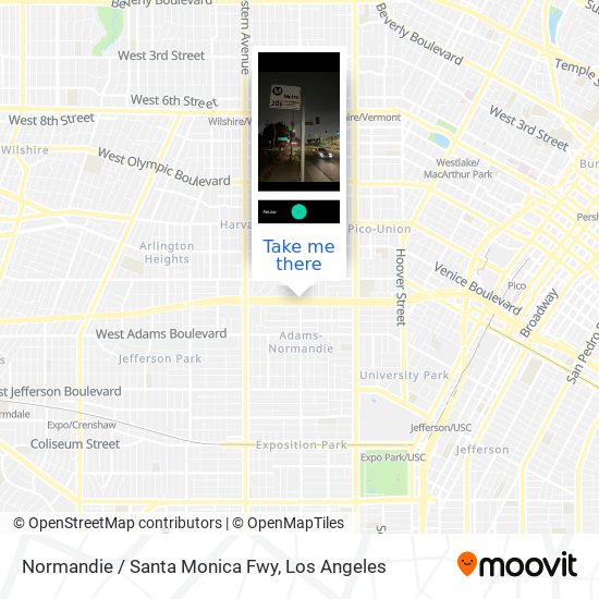 Normandie / Santa Monica Fwy map