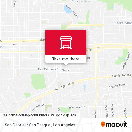 San Gabriel / San Pasqual map