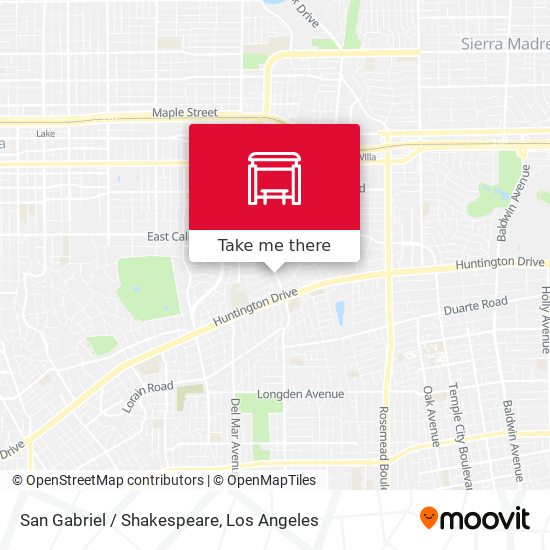 San Gabriel / Shakespeare map