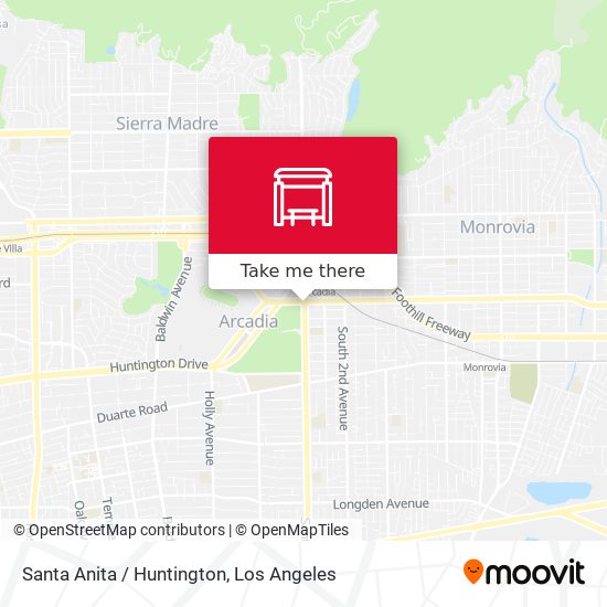 Mapa de Santa Anita / Huntington