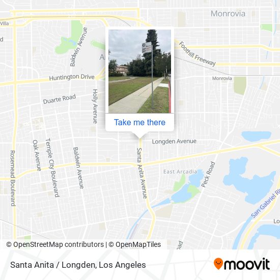 Santa Anita / Longden map