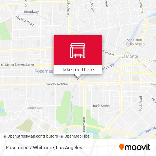 Mapa de Rosemead / Whitmore