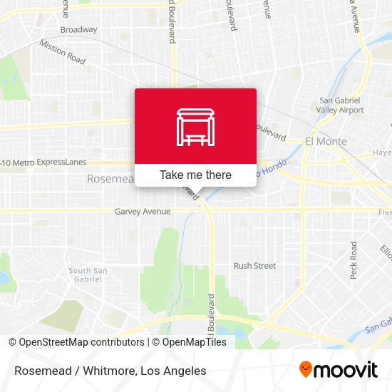 Mapa de Rosemead / Whitmore