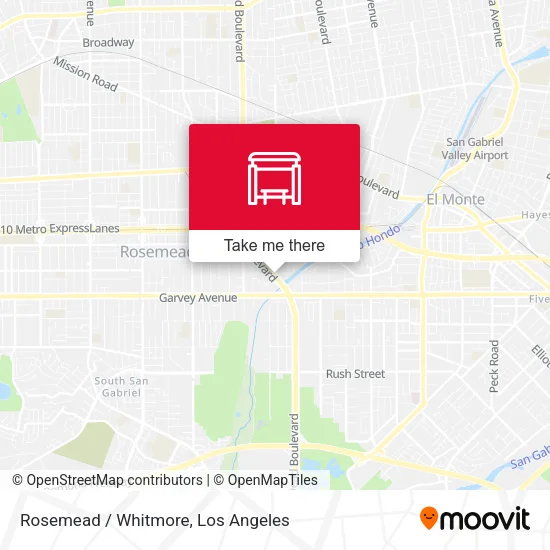 Mapa de Rosemead / Whitmore