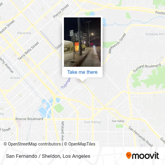 San Fernando / Sheldon map