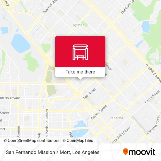 San Fernando Mission / Mott map