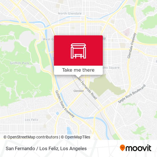 San Fernando / Los Feliz map