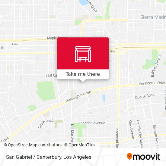 San Gabriel / Canterbury map