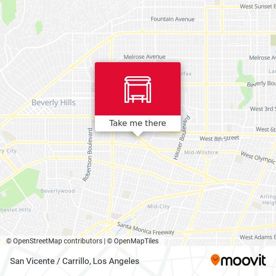 San Vicente / Carrillo map