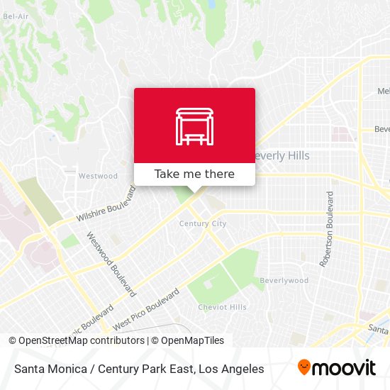 Mapa de Santa Monica / Century Park East