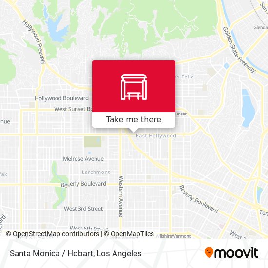 Santa Monica / Hobart map