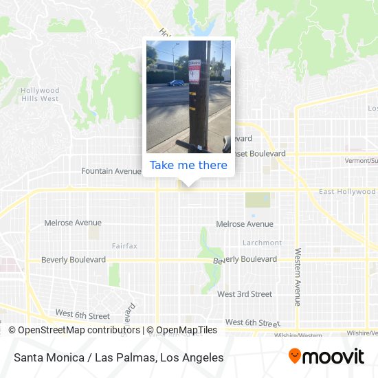 Santa Monica / Las Palmas map