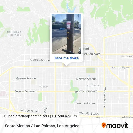 Santa Monica / Las Palmas map
