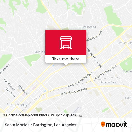 Santa Monica / Barrington map