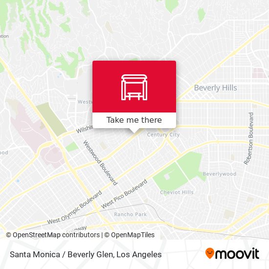 Santa Monica / Beverly Glen map