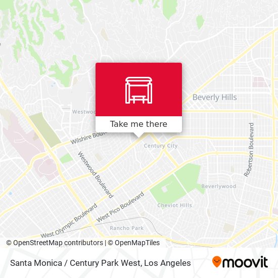 Mapa de Santa Monica / Century Park West