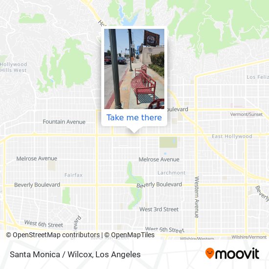 Santa Monica / Wilcox map