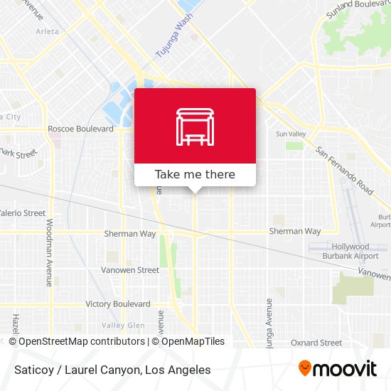 Saticoy / Laurel Canyon map