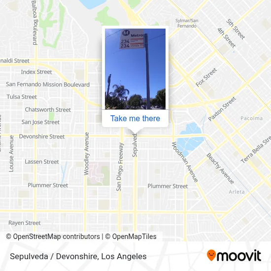 Sepulveda / Devonshire map