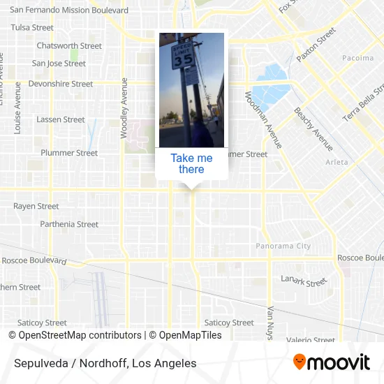 Sepulveda / Nordhoff map