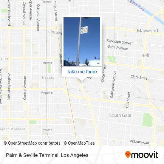 Palm & Seville Terminal map