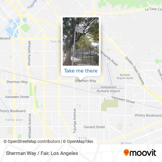 Mapa de Sherman Way / Fair