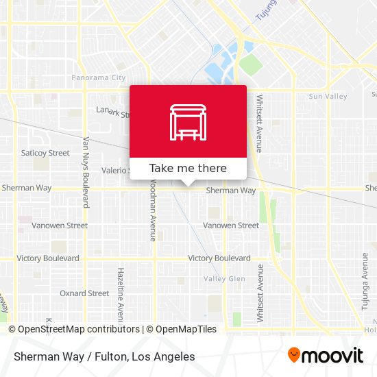 Sherman Way / Fulton map