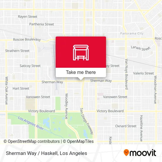 Sherman Way / Haskell map