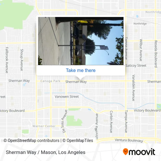Sherman Way / Mason map