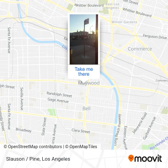 Slauson / Pine map