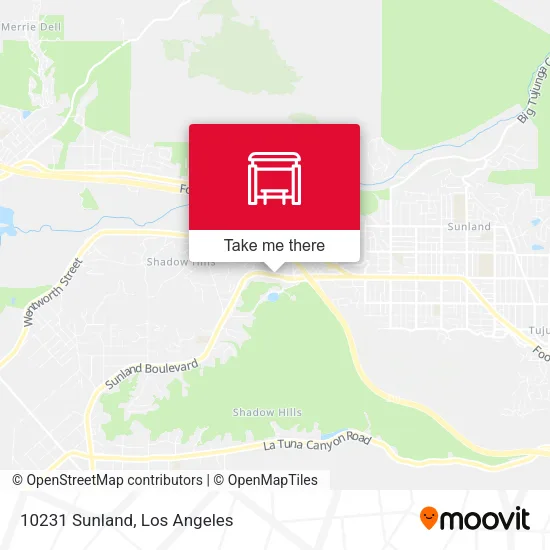 10231 Sunland map