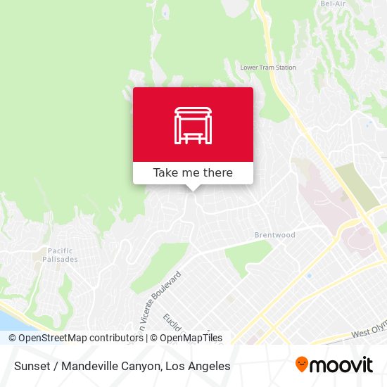 Mapa de Sunset / Mandeville Canyon