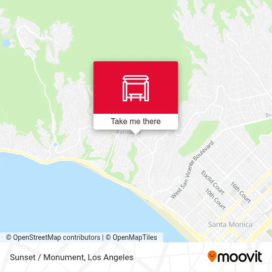 Sunset / Monument map