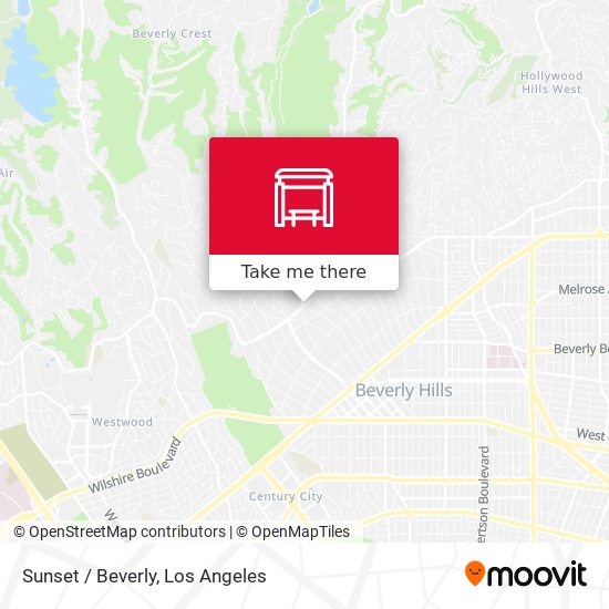 Sunset / Beverly map