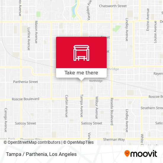 Tampa / Parthenia map
