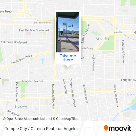 Mapa de Temple City / Camino Real
