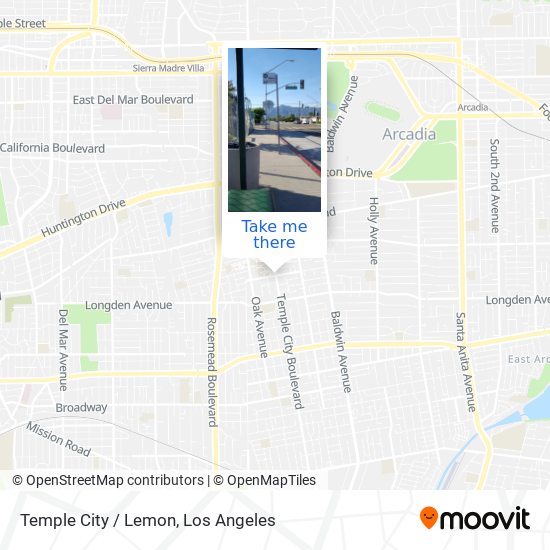 Mapa de Temple City / Lemon