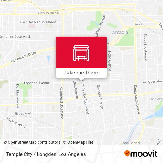 Mapa de Temple City / Longden
