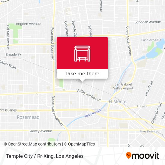 Mapa de Temple City / Rr-Xing
