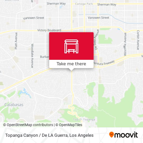 Mapa de Topanga Canyon / De LA Guerra