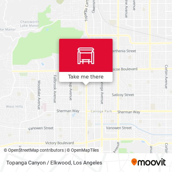 Topanga Canyon / Elkwood map