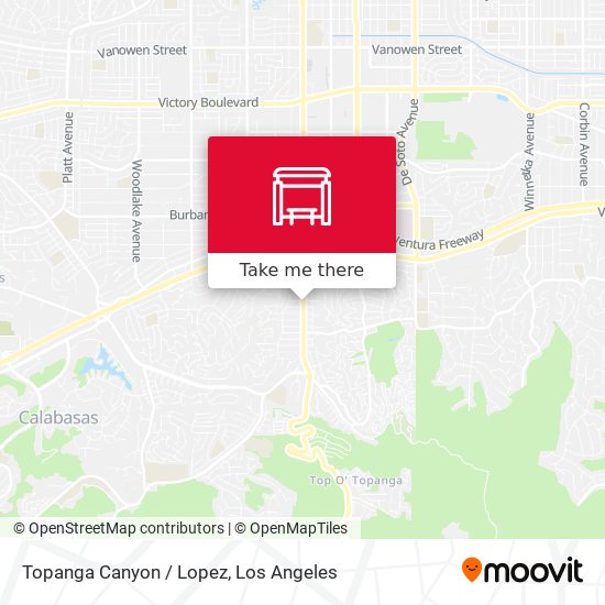 Mapa de Topanga Canyon / Lopez