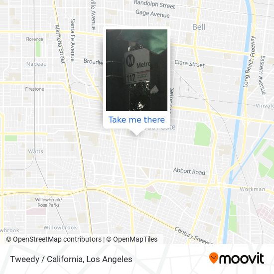 Mapa de Tweedy / California
