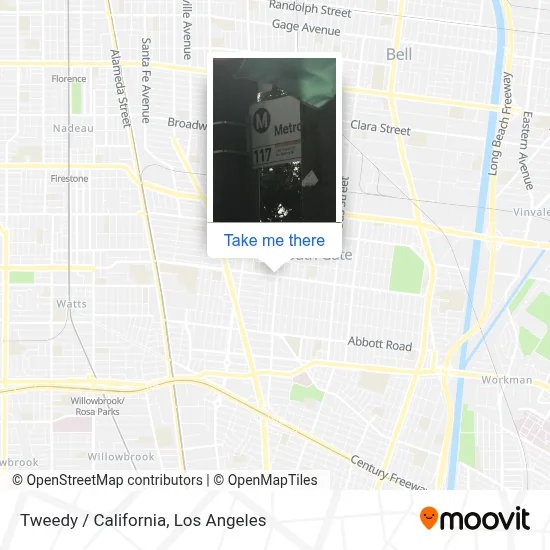 Tweedy / California map