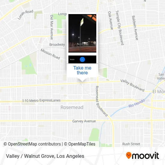Valley / Walnut Grove map