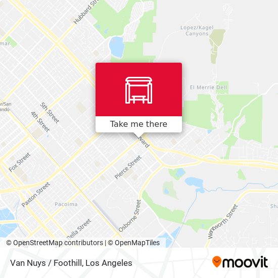 Van Nuys / Foothill map