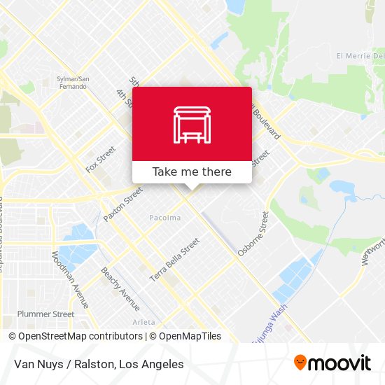 Van Nuys / Ralston map